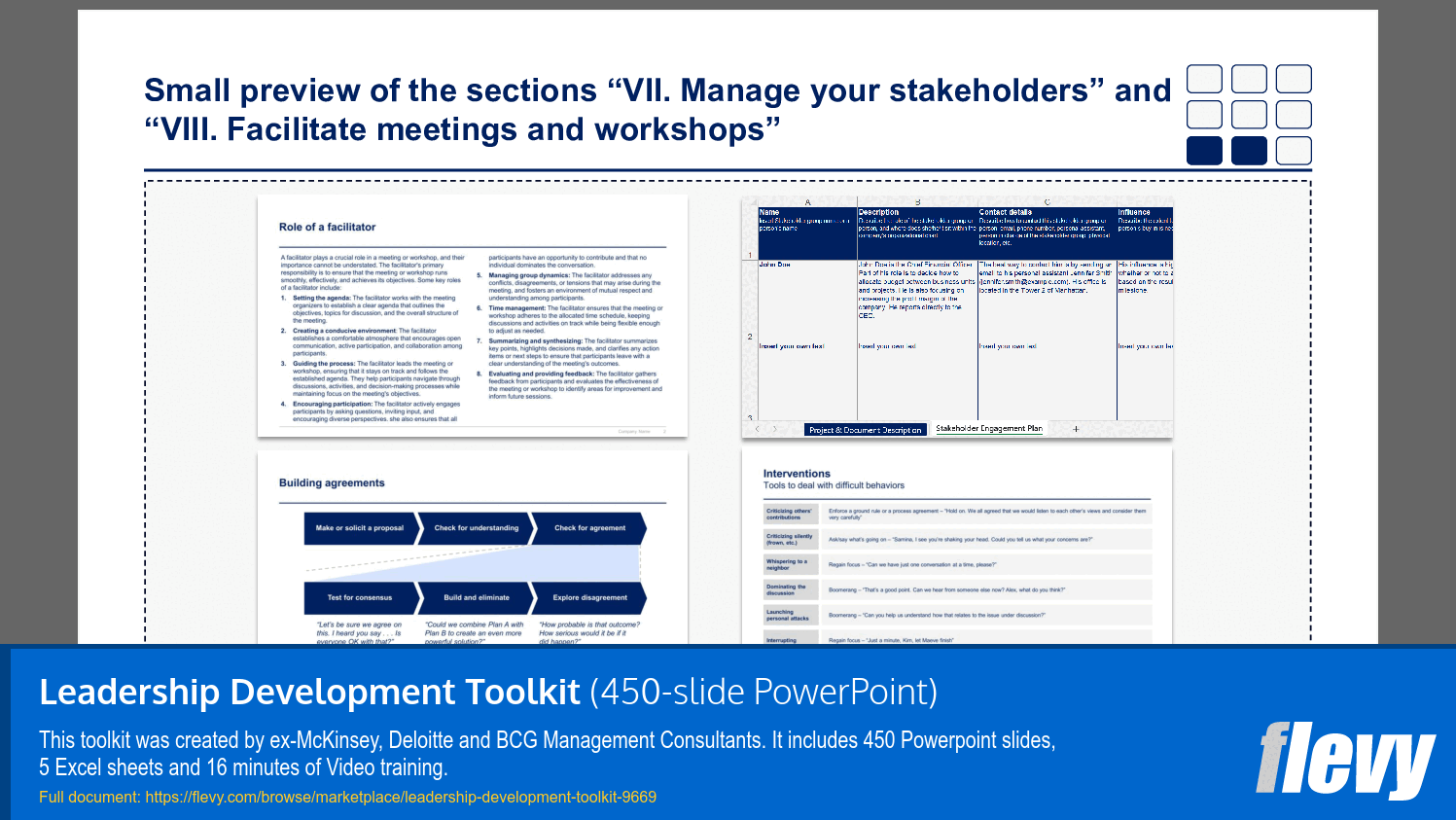 Stakeholder Management and Facilitation Techniques Overview
