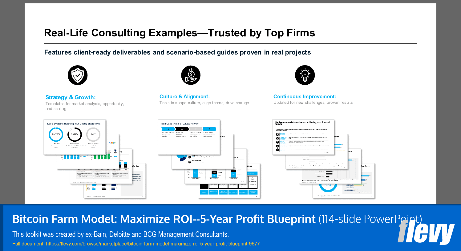 Bitcoin Farm Model: Maximize ROI 5-Year Profit Blueprint (114-slide PPT PowerPoint presentation slide deck (PPTX)) Preview Image