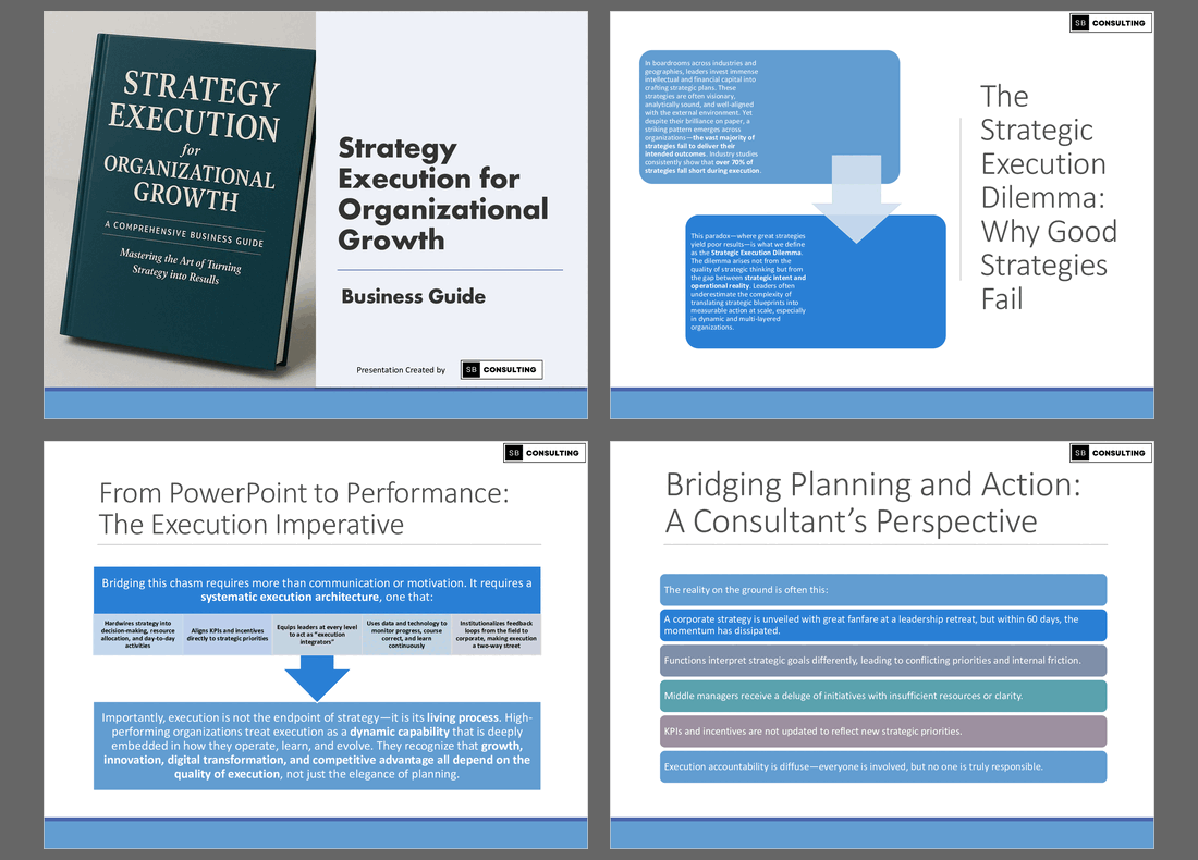 Strategy Execution for Organizational Growth Toolkit (837-slide PPT PowerPoint presentation slide deck (PPTX)) Preview Image