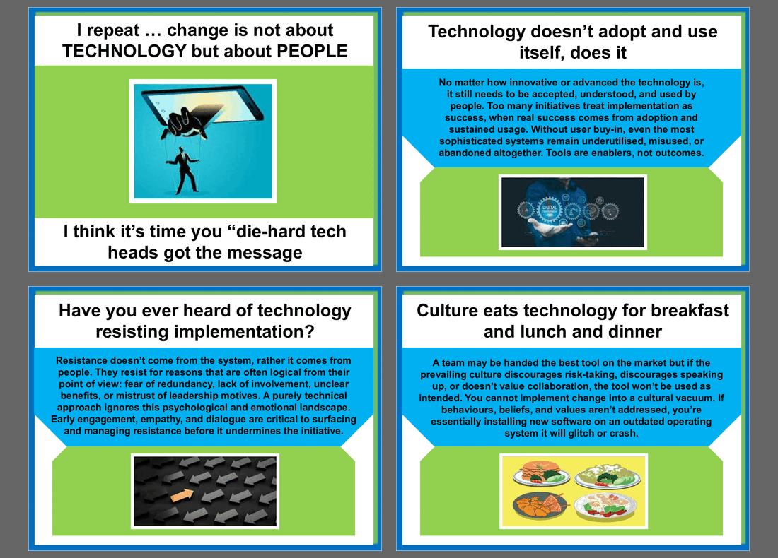 Change Is Not about Technology It Is about People (13-slide PPT PowerPoint presentation slide deck (PPT)) Preview Image