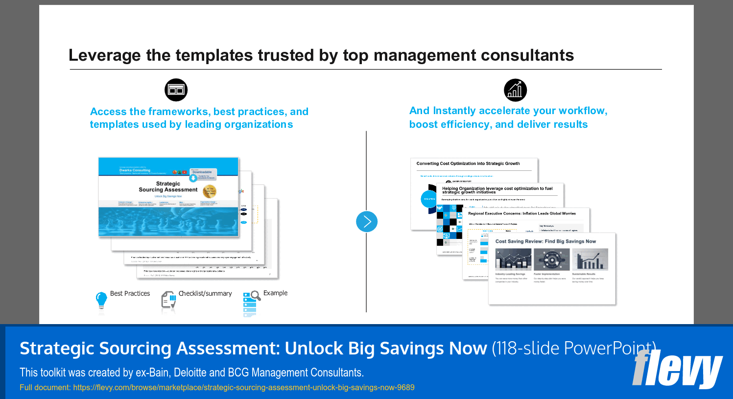 Strategic Sourcing Assessment: Unlock Big Savings Now (118-slide PPT PowerPoint presentation slide deck (PPTX)) Preview Image