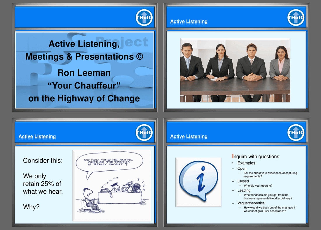 Active Listening, Meetings and Presentations