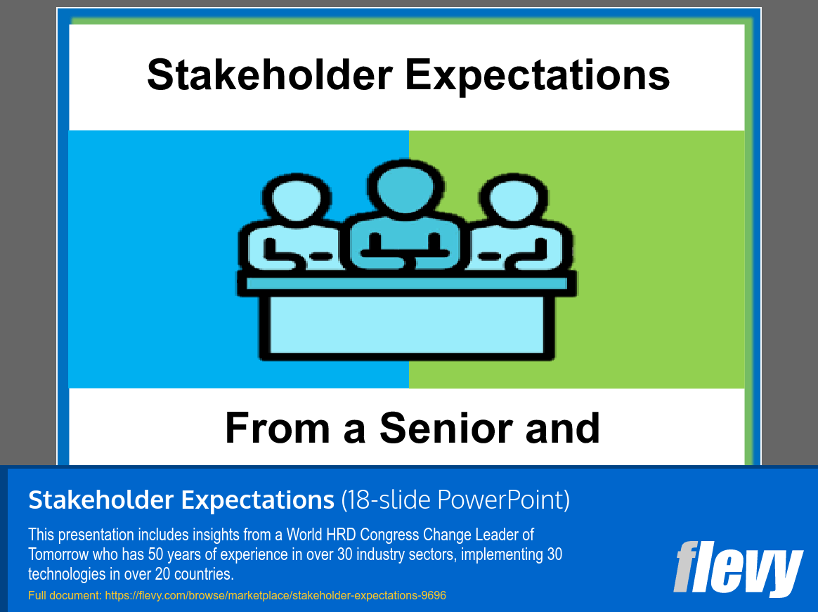 Stakeholder Expectations (18-slide PPT PowerPoint presentation slide deck (PPT)) Preview Image