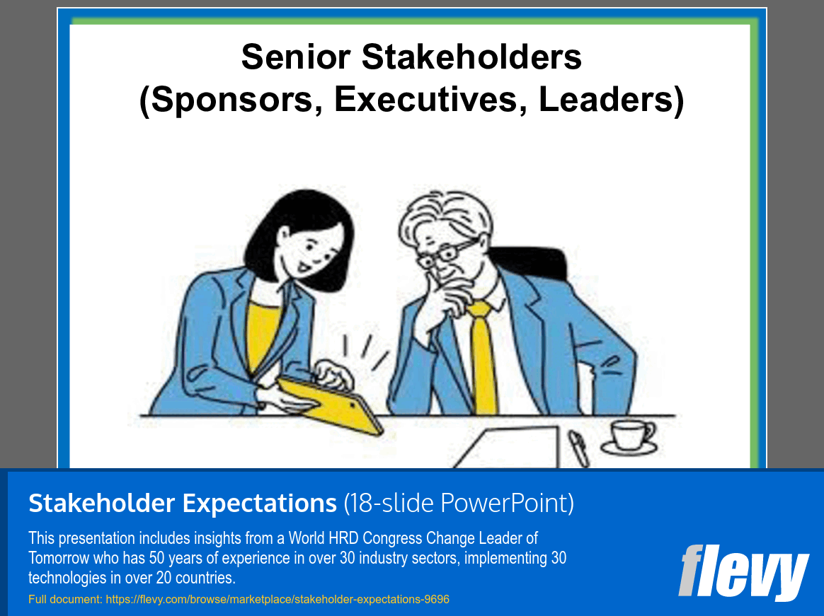 Stakeholder Expectations (18-slide PPT PowerPoint presentation slide deck (PPT)) Preview Image