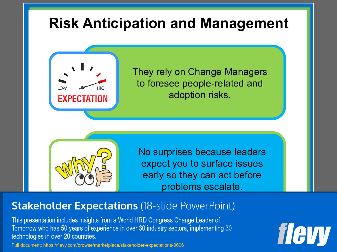 Stakeholder Expectations (18-slide PPT PowerPoint presentation slide deck (PPT)) Preview Image