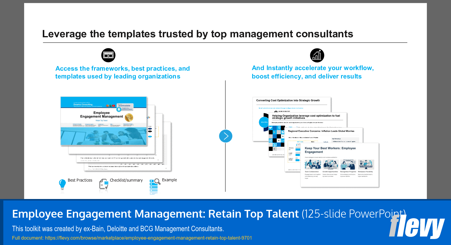 Employee Engagement Management: Retain Top Talent (125-slide PPT PowerPoint presentation slide deck (PPTX)) Preview Image