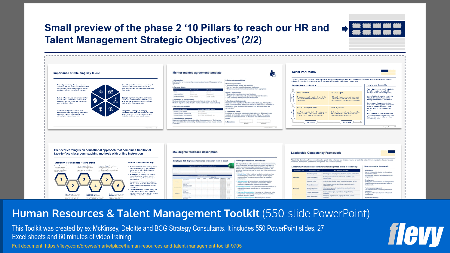 Preview of HR and Talent Management Strategic Pillars