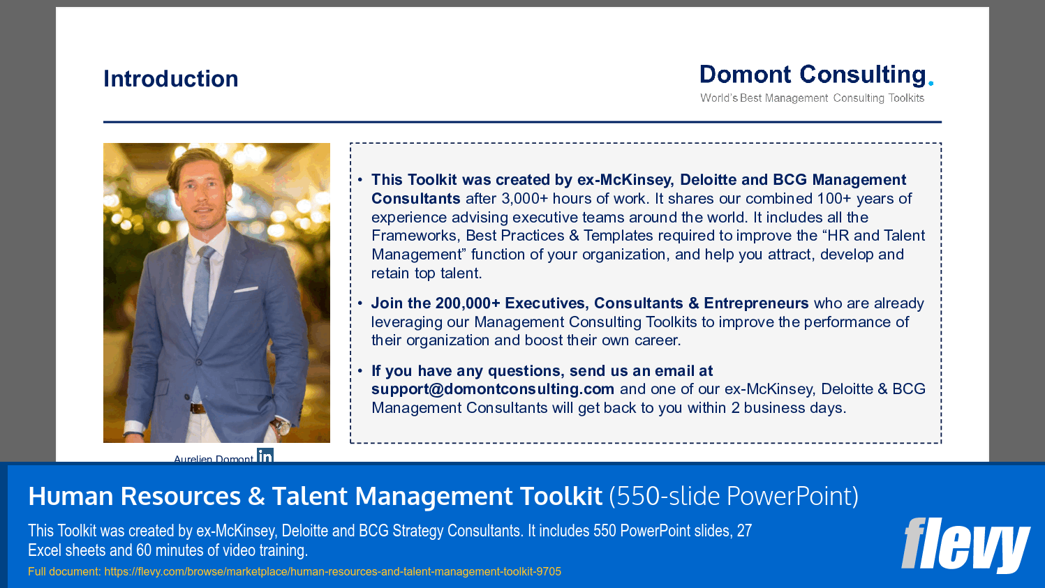 Human Resources & Talent Management Toolkit (550-slide PPT PowerPoint presentation slide deck (PPTX)) Preview Image