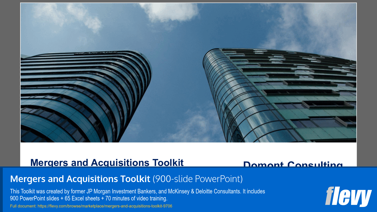 Mergers and Acquisitions Toolkit (900-slide PPT PowerPoint presentation slide deck (PPTX)) Preview Image