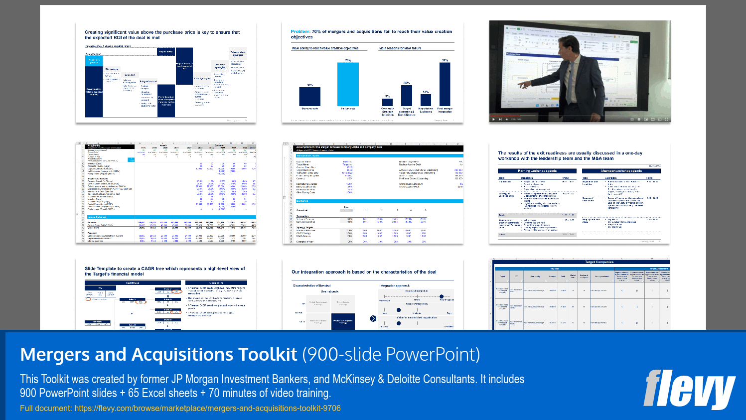 Mergers and Acquisitions Toolkit (900-slide PPT PowerPoint presentation slide deck (PPTX)) Preview Image