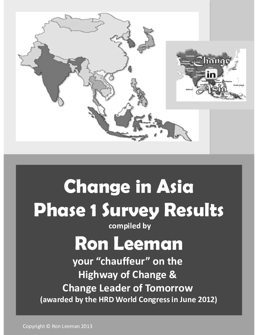 This is a partial preview of Change in Asia - Final Survey Results - 2013. Full document is 18 pages. 
