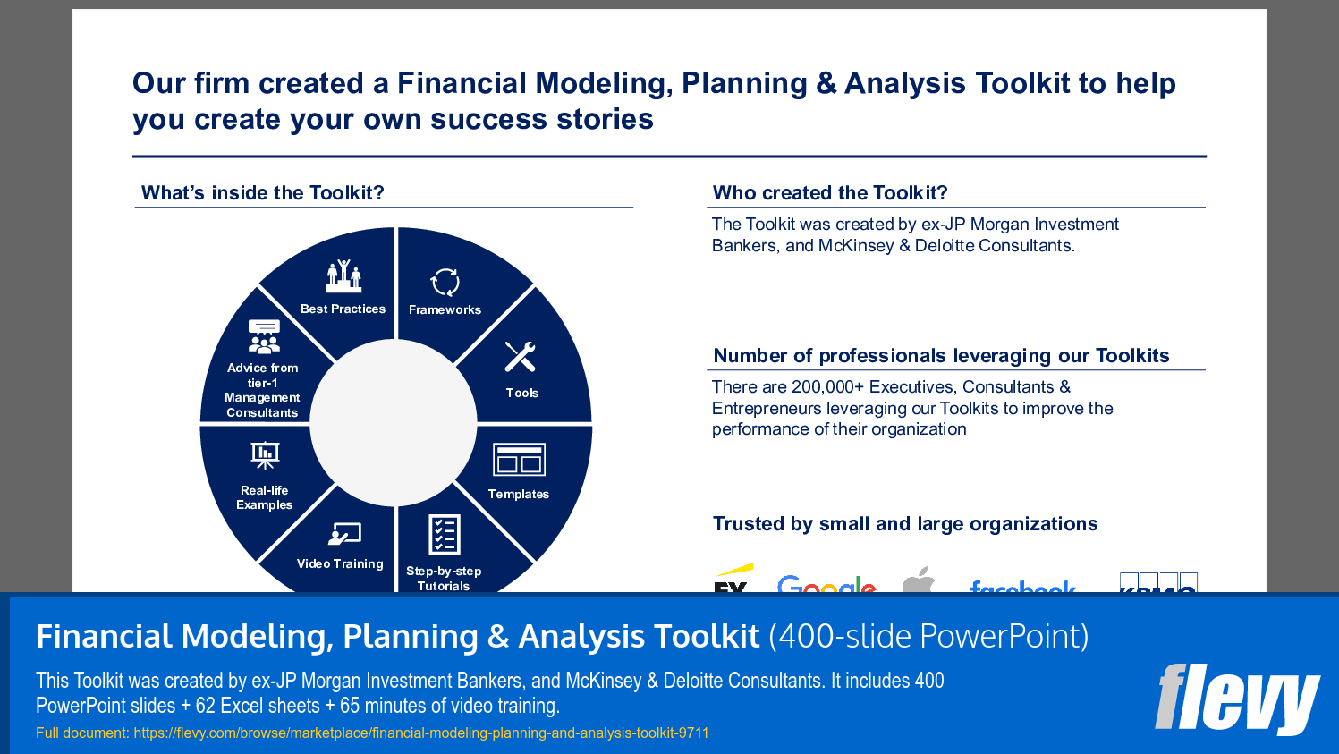 Financial Modeling, Planning & Analysis Toolkit (400-slide PPT PowerPoint presentation slide deck (PPTX)) Preview Image