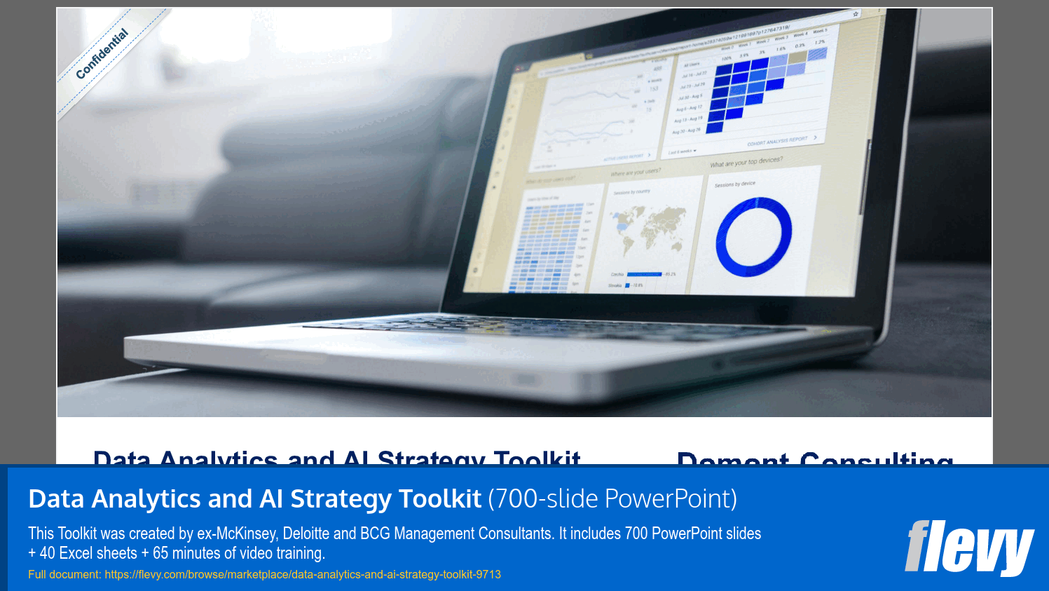 Data Analytics and AI Strategy Toolkit (700-slide PPT PowerPoint presentation slide deck (PPTX)) Preview Image