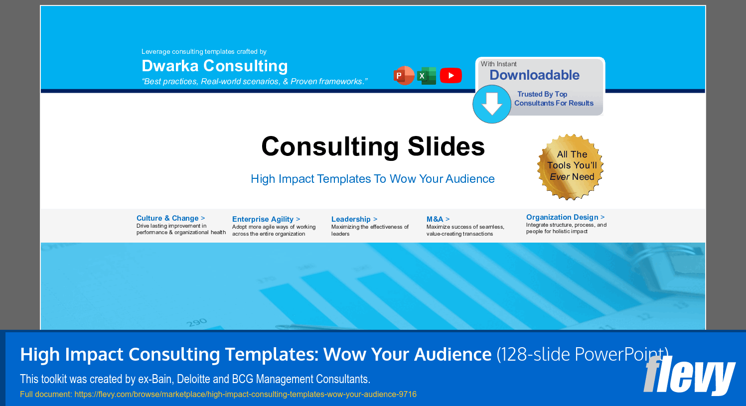 High Impact Consulting Templates: Wow Your Audience (128-slide PPT PowerPoint presentation slide deck (PPTX)) Preview Image