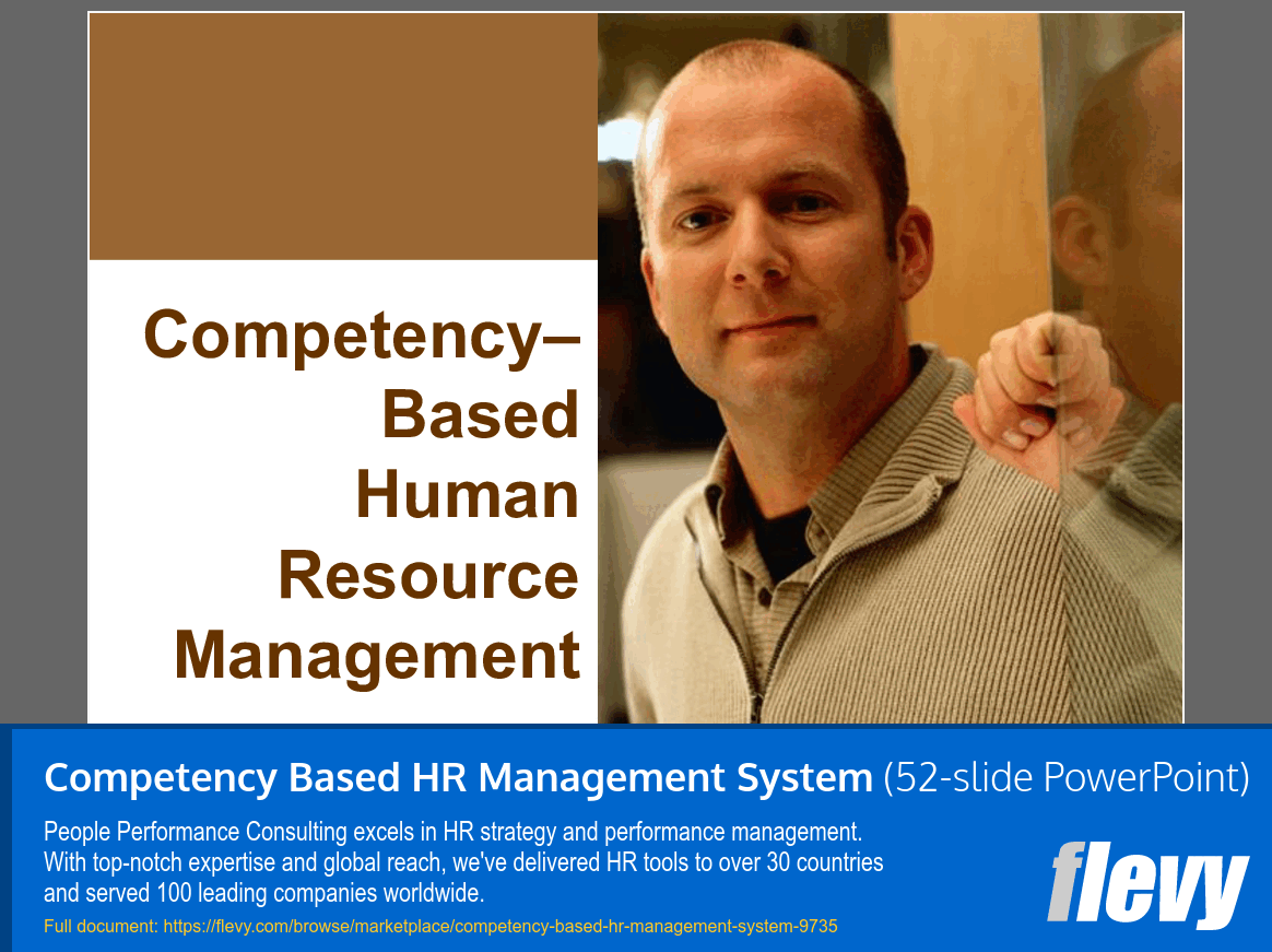 Competency Based HR Management System (52-slide PPT PowerPoint presentation slide deck (PPTX)) Preview Image