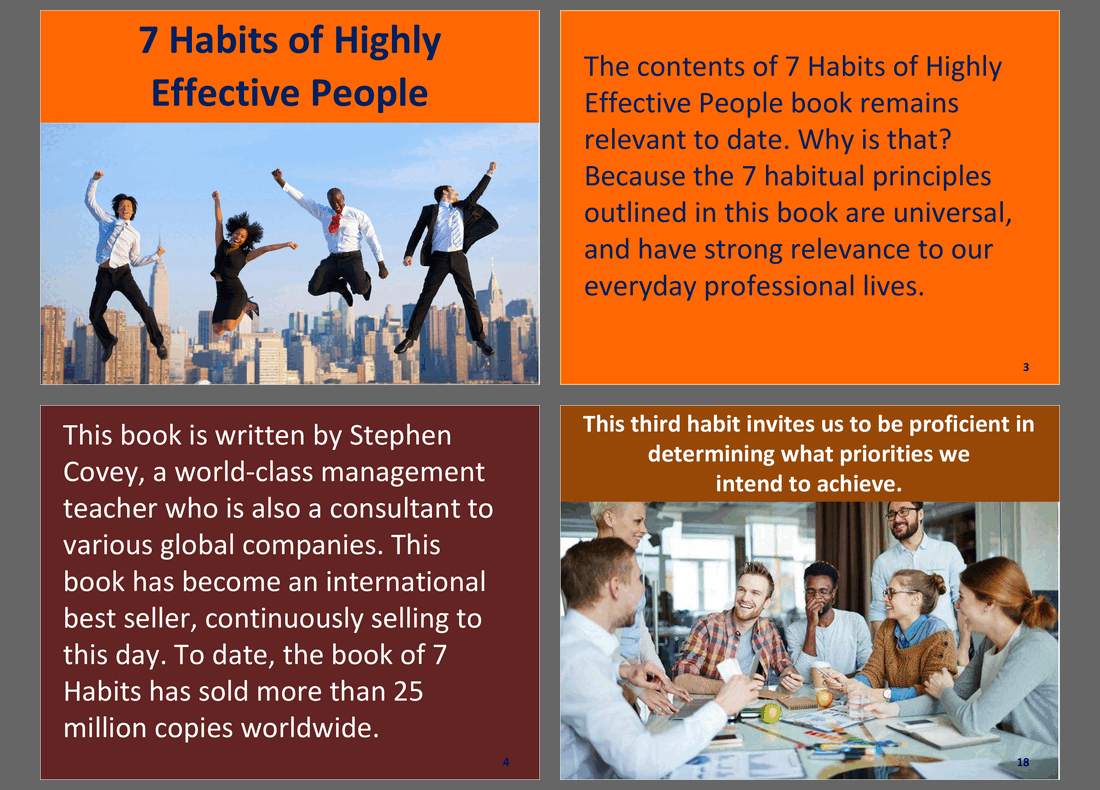 7 Habits of Highly Effective People Book Summary (46-slide PPT PowerPoint presentation slide deck (PPTX)) Preview Image