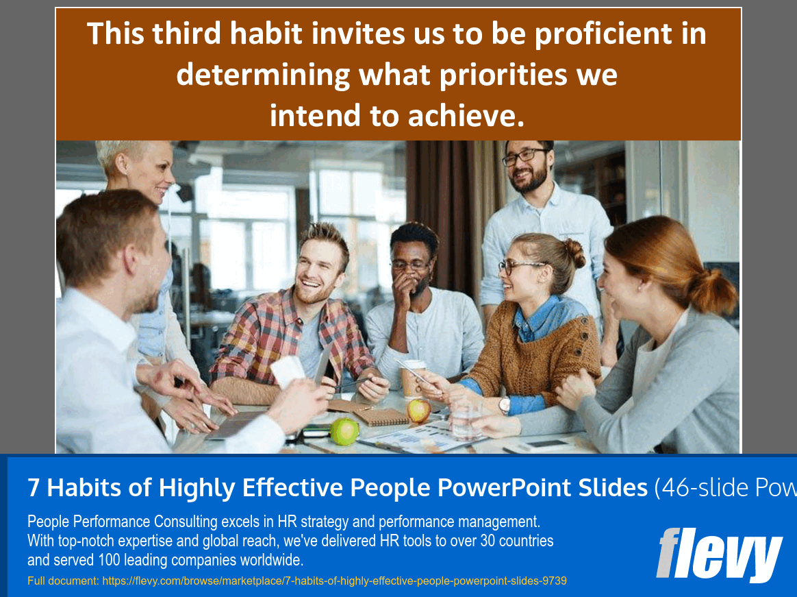 7 Habits of Highly Effective People Book Summary (46-slide PPT PowerPoint presentation slide deck (PPTX)) Preview Image