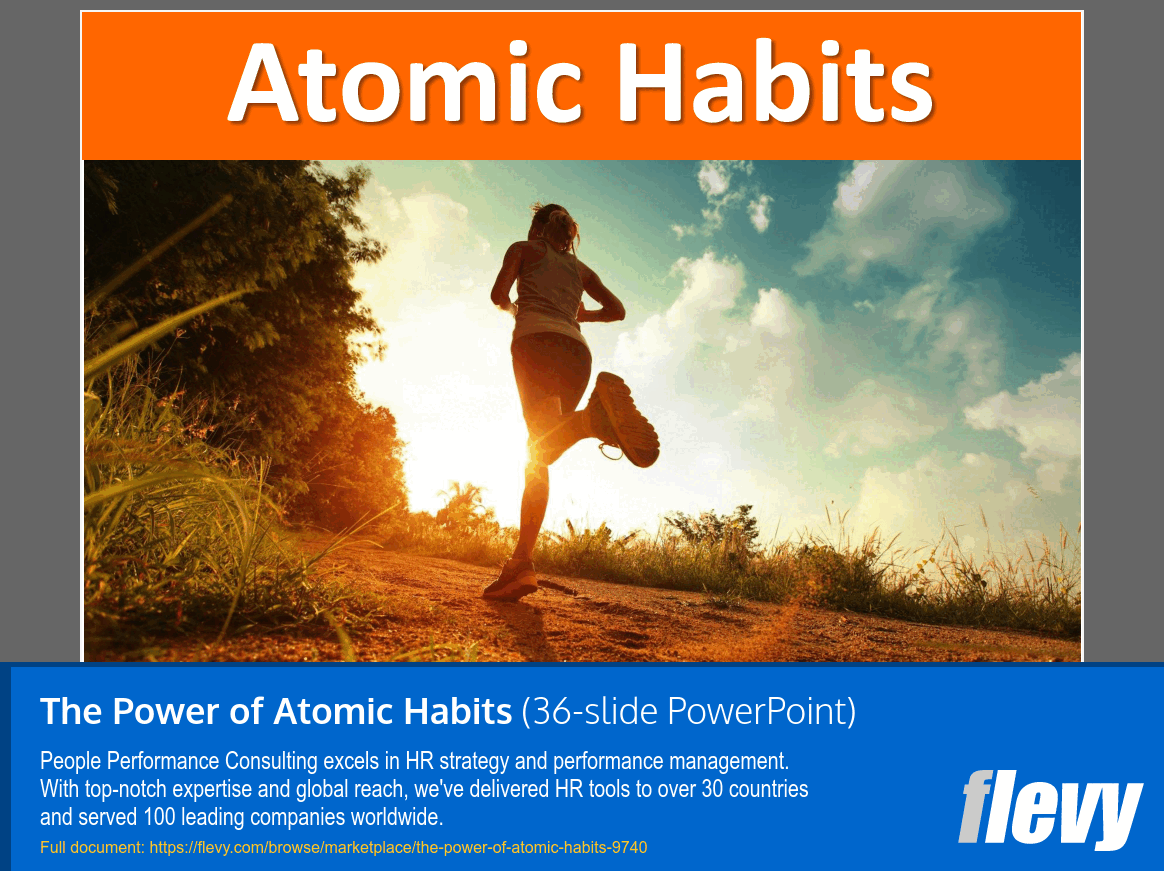 The Power of Atomic Habits Book Summary (36-slide PPT PowerPoint presentation slide deck (PPTX)) Preview Image