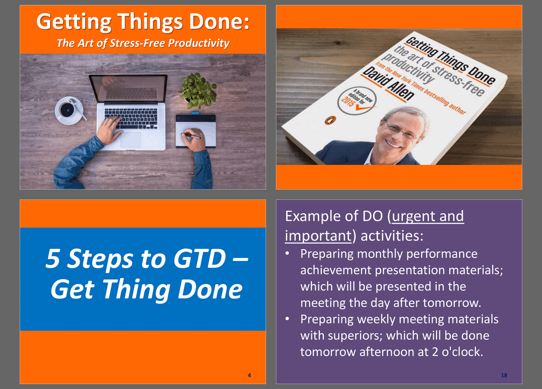 Getting Things Done (GTD Framework) (49-slide PPT PowerPoint presentation slide deck (PPTX)) Preview Image