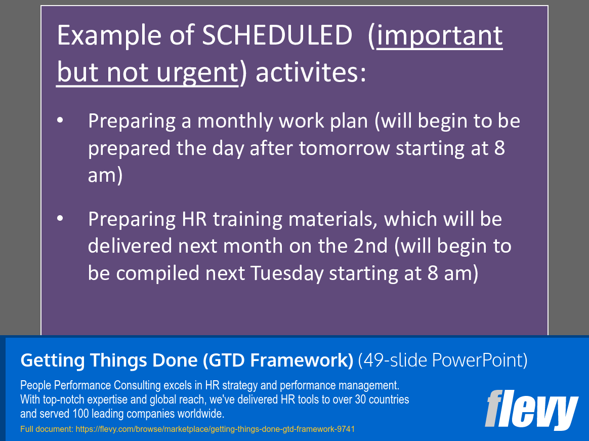 Getting Things Done (GTD Framework) (49-slide PPT PowerPoint presentation slide deck (PPTX)) Preview Image