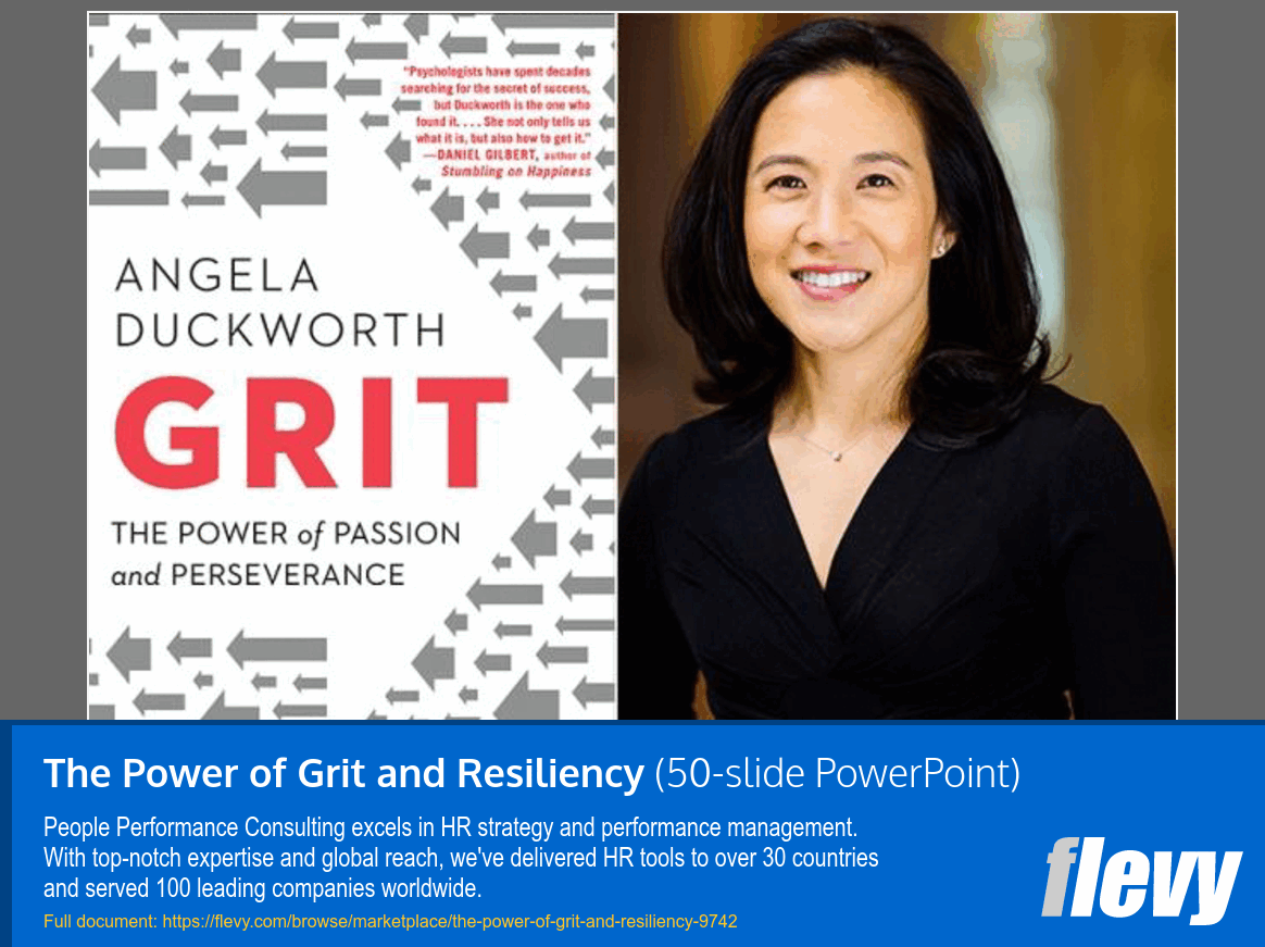 The Power of Grit and Resiliency Book Summary (50-slide PPT PowerPoint presentation slide deck (PPTX)) Preview Image