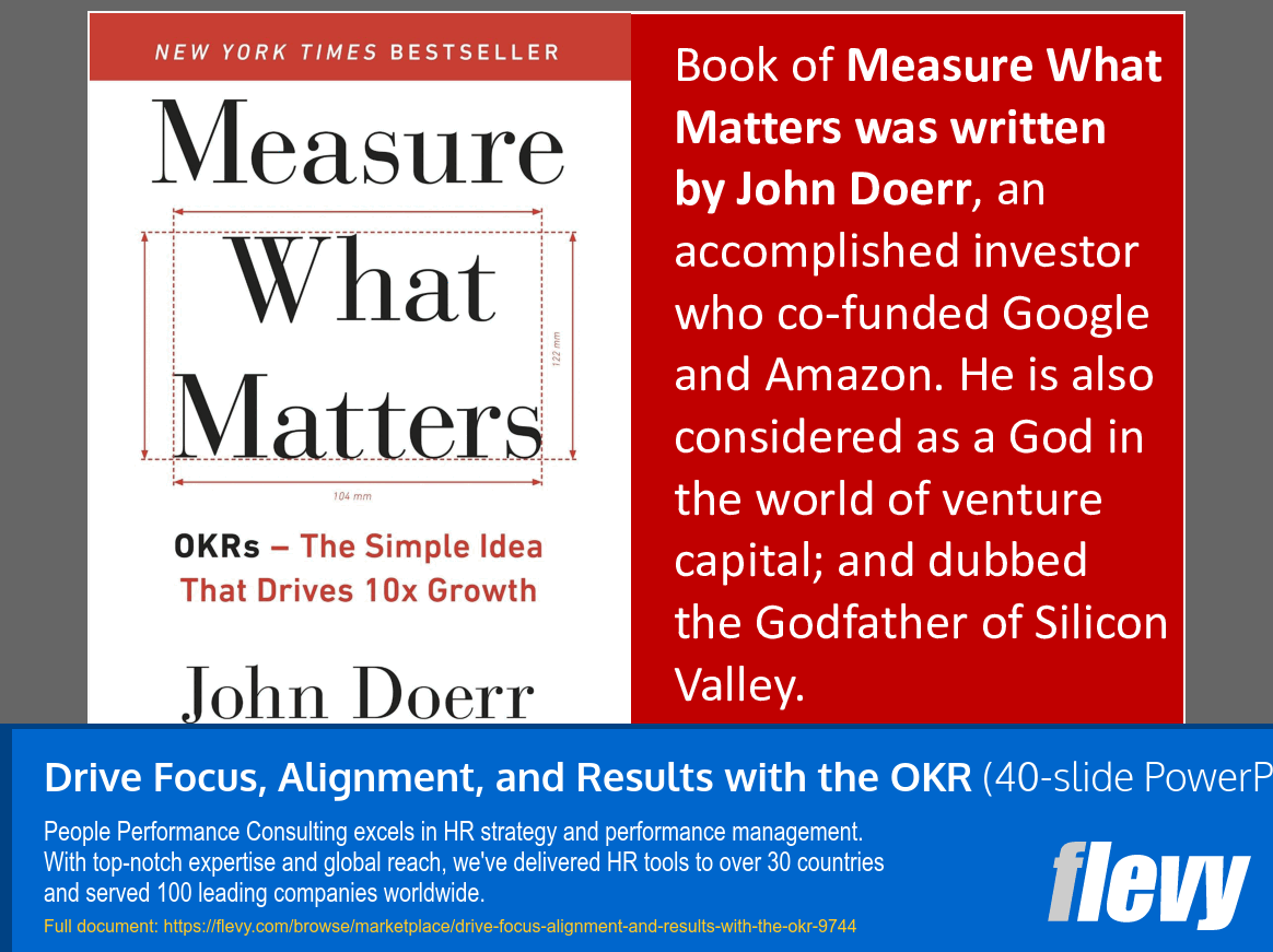 Drive Focus, Alignment, and Results with the OKR (40-slide PPT PowerPoint presentation slide deck (PPTX)) Preview Image