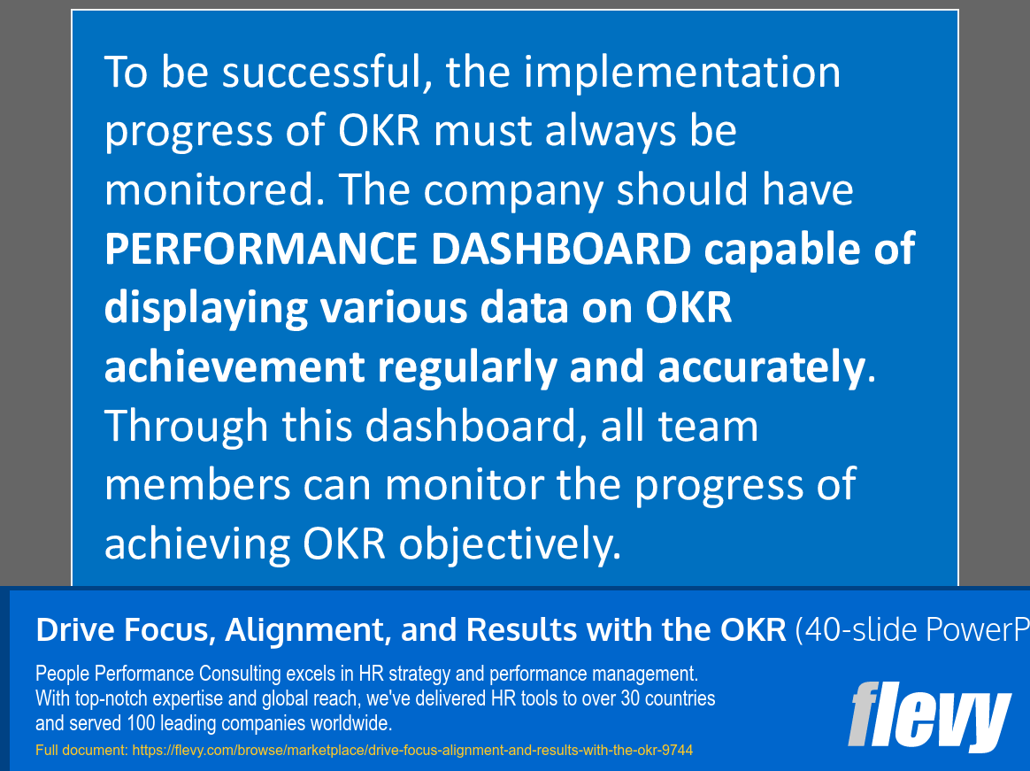 Drive Focus, Alignment, and Results with the OKR (40-slide PPT PowerPoint presentation slide deck (PPTX)) Preview Image