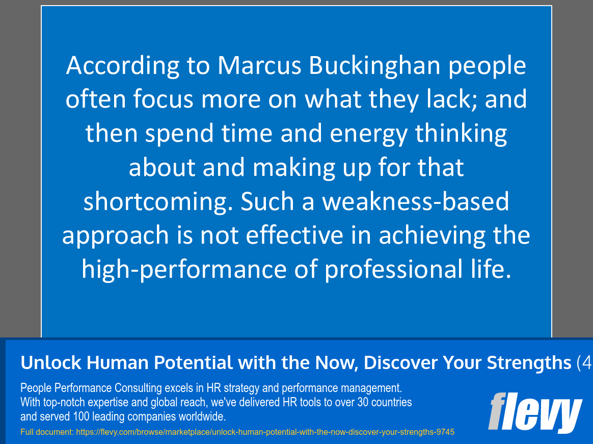 Unlock Human Potential with the Now, Discover Your Strengths (43-slide PPT PowerPoint presentation slide deck (PPTX)) Preview Image