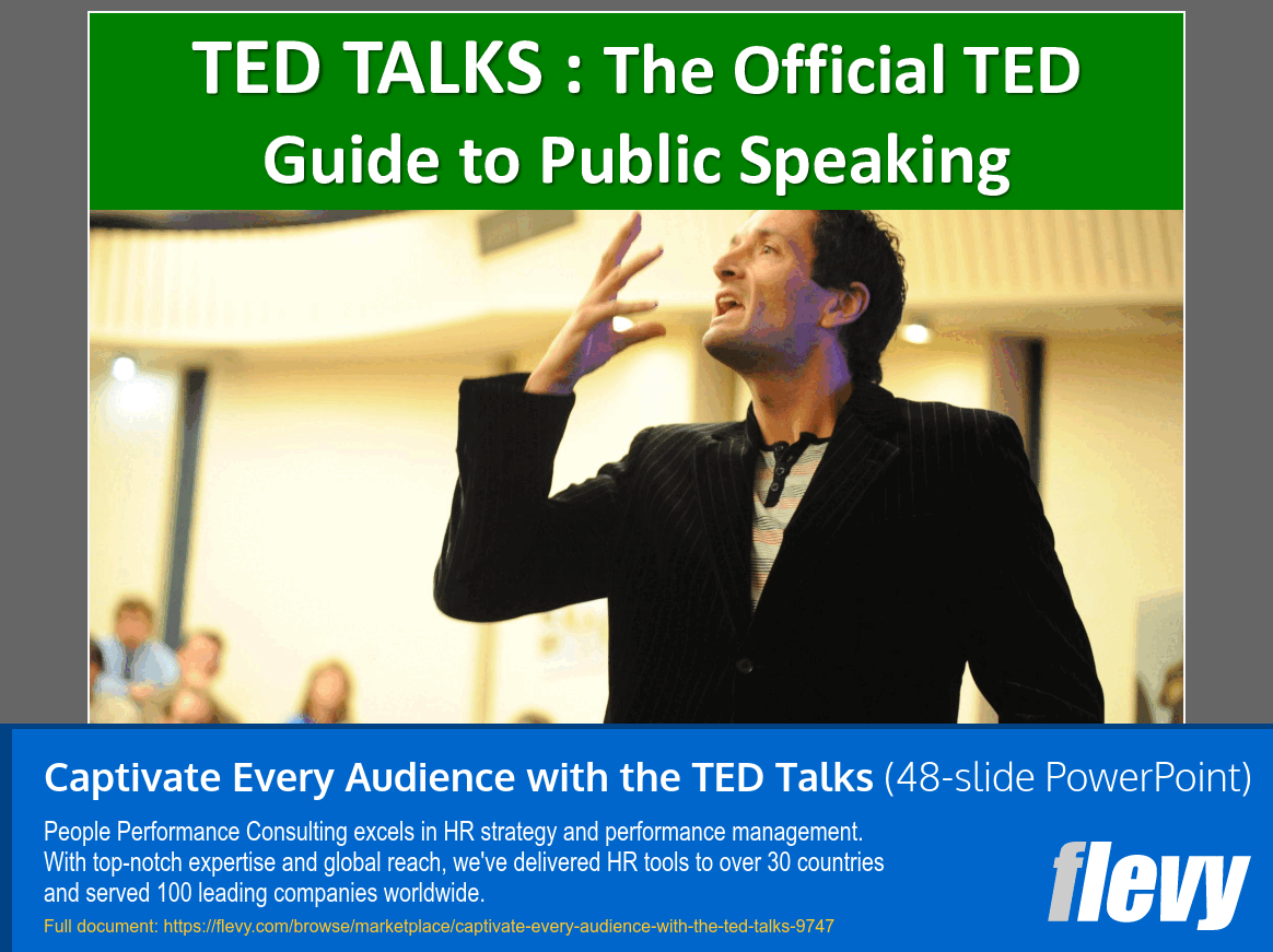 Captivate Every Audience with the TED Talks (48-slide PPT PowerPoint presentation slide deck (PPTX)) Preview Image