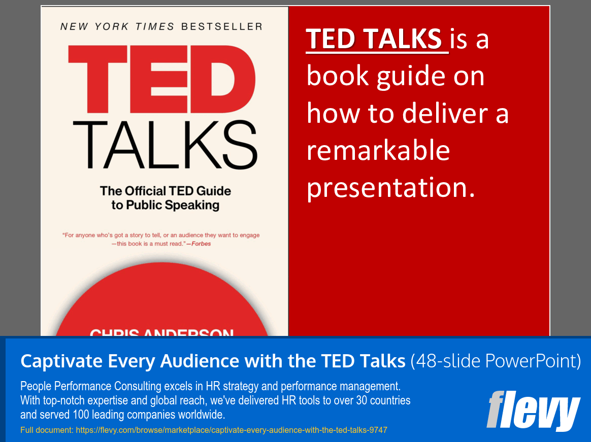 Captivate Every Audience with the TED Talks (48-slide PPT PowerPoint presentation slide deck (PPTX)) Preview Image