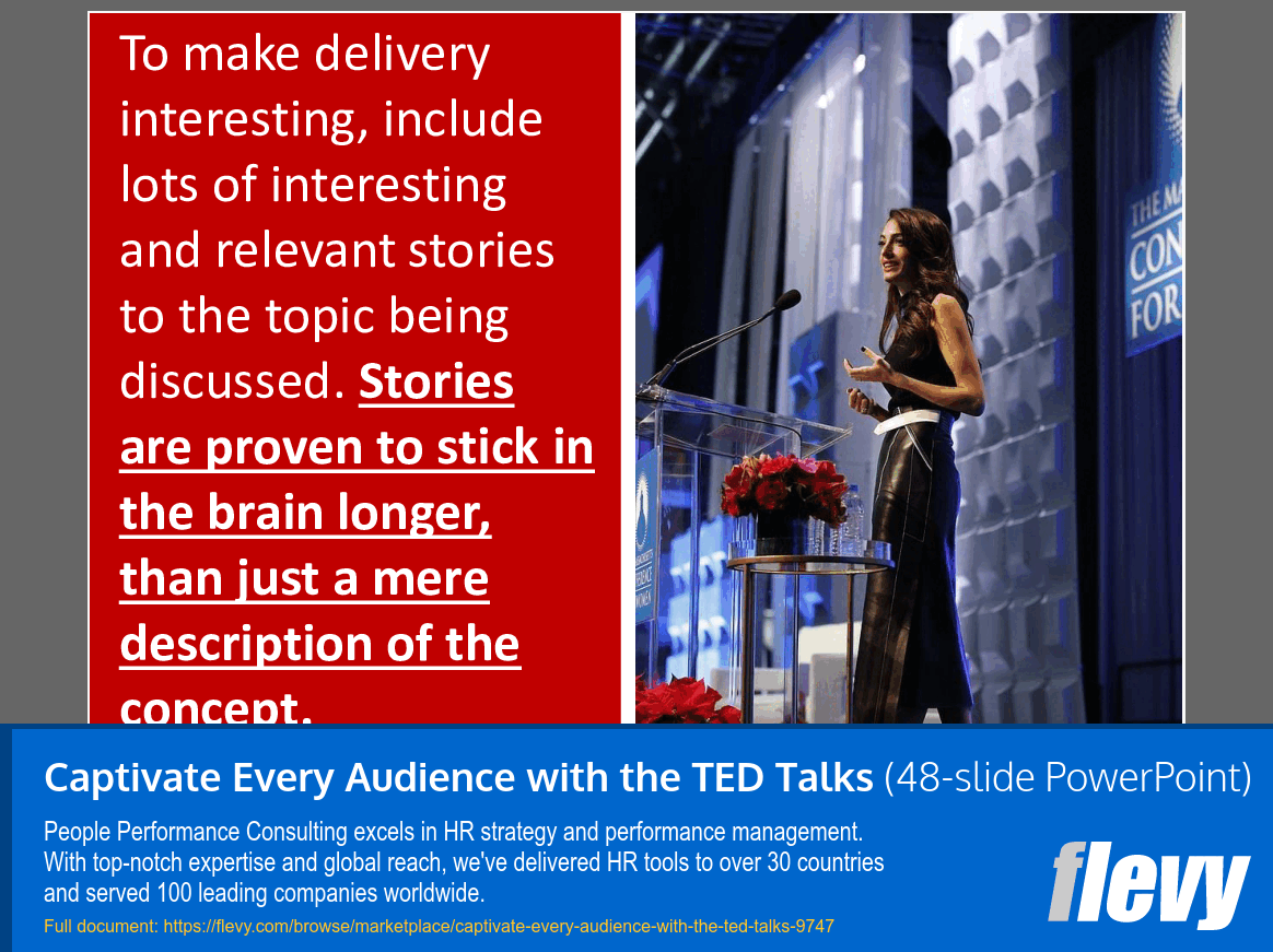 Captivate Every Audience with the TED Talks (48-slide PPT PowerPoint presentation slide deck (PPTX)) Preview Image