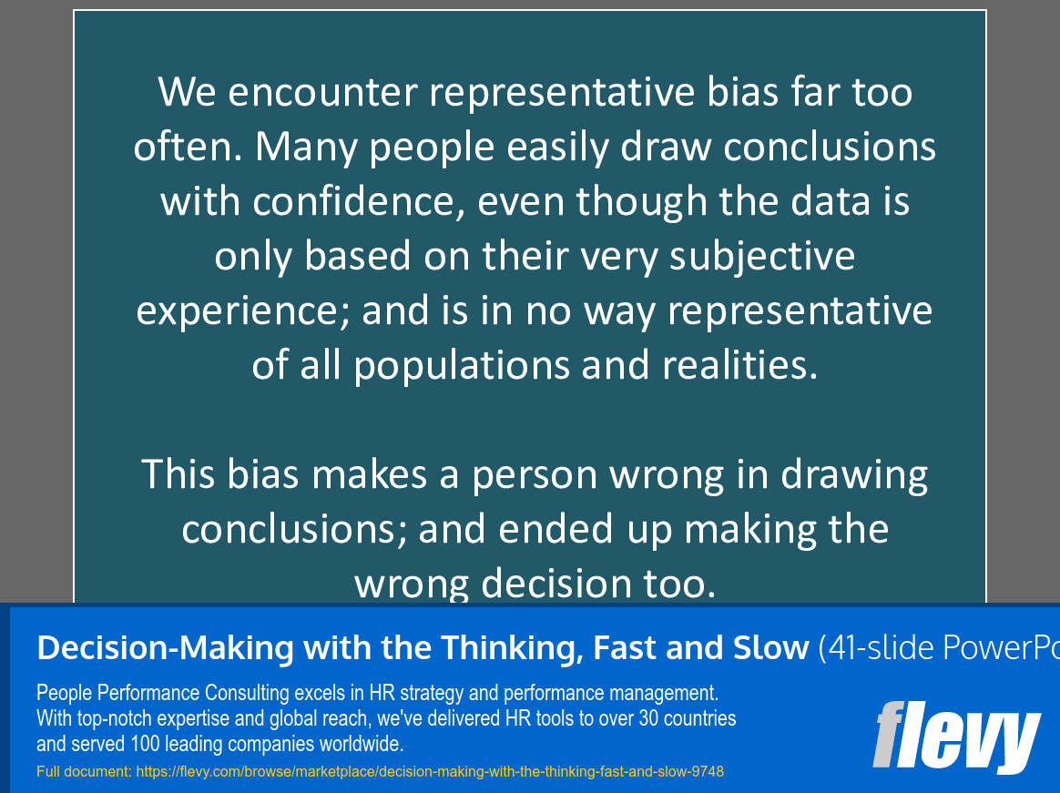 Decision-Making with the Thinking, Fast and Slow (41-slide PPT PowerPoint presentation slide deck (PPTX)) Preview Image