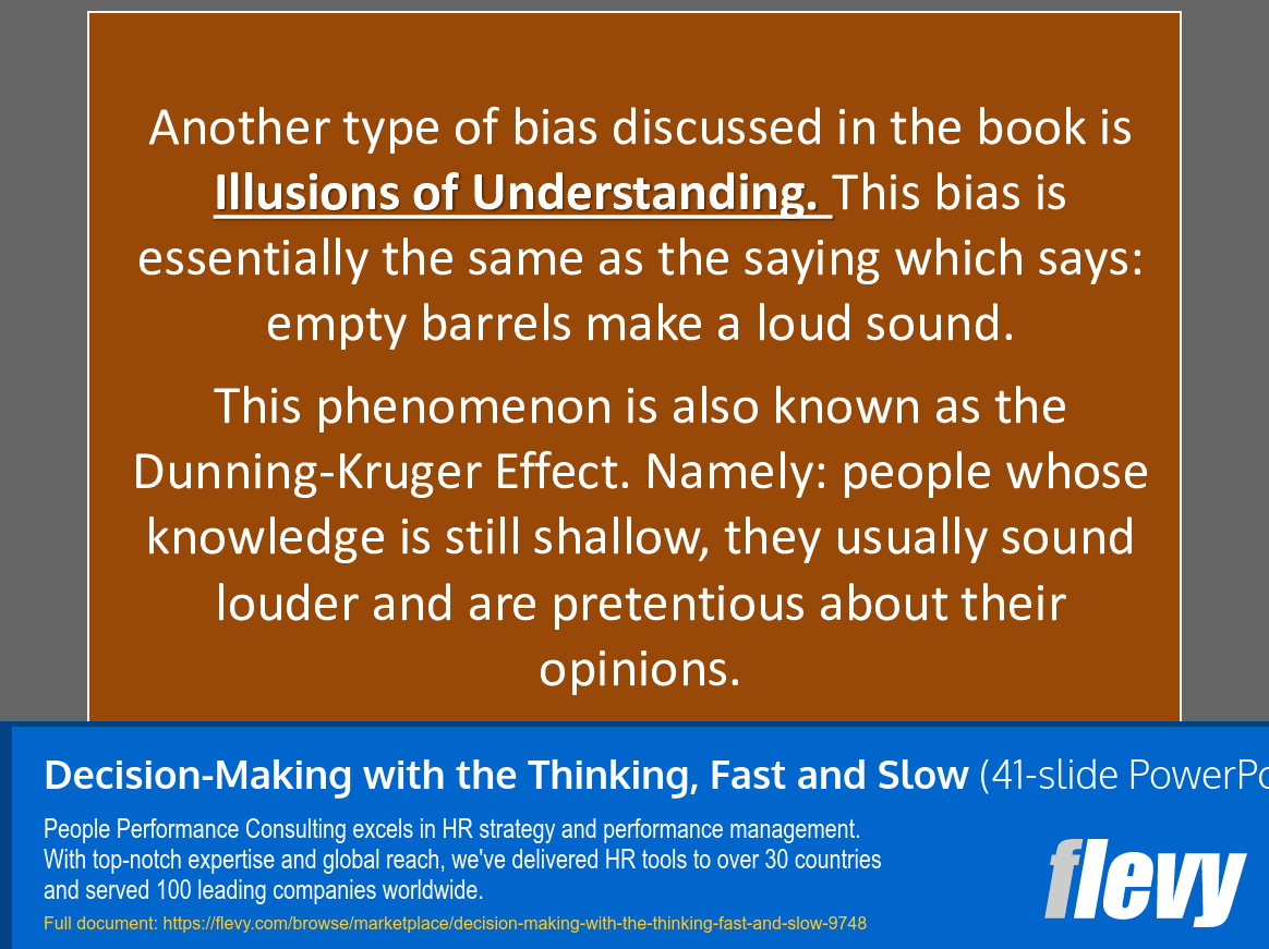 Decision-Making with the Thinking, Fast and Slow (41-slide PPT PowerPoint presentation slide deck (PPTX)) Preview Image