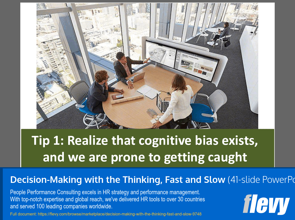 Decision-Making with the Thinking, Fast and Slow (41-slide PPT PowerPoint presentation slide deck (PPTX)) Preview Image