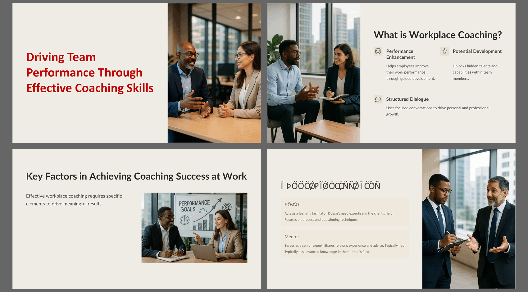 Complete Training Kit: Coaching Skills (64-slide PPT PowerPoint presentation slide deck (PPTX)) Preview Image