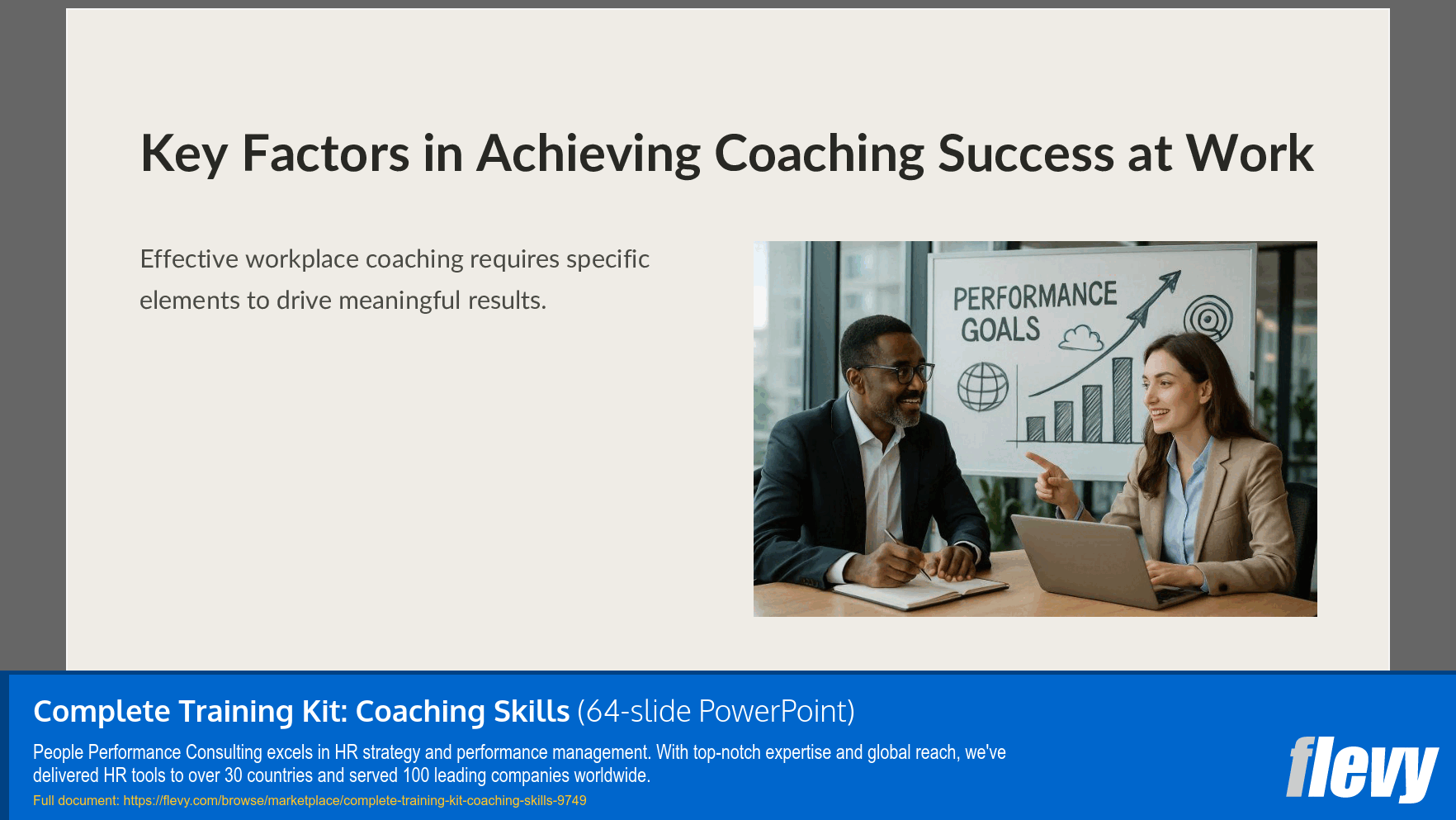 Complete Training Kit: Coaching Skills (64-slide PPT PowerPoint presentation slide deck (PPTX)) Preview Image