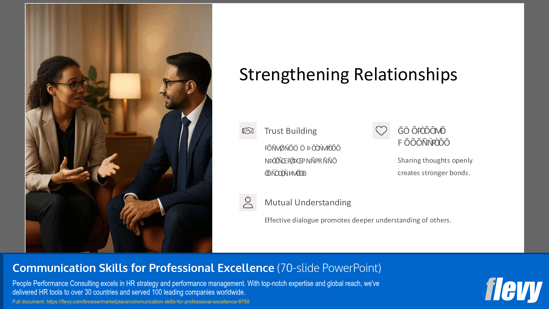 Communication Skills for Professional Excellence (70-slide PPT PowerPoint presentation slide deck (PPTX)) Preview Image