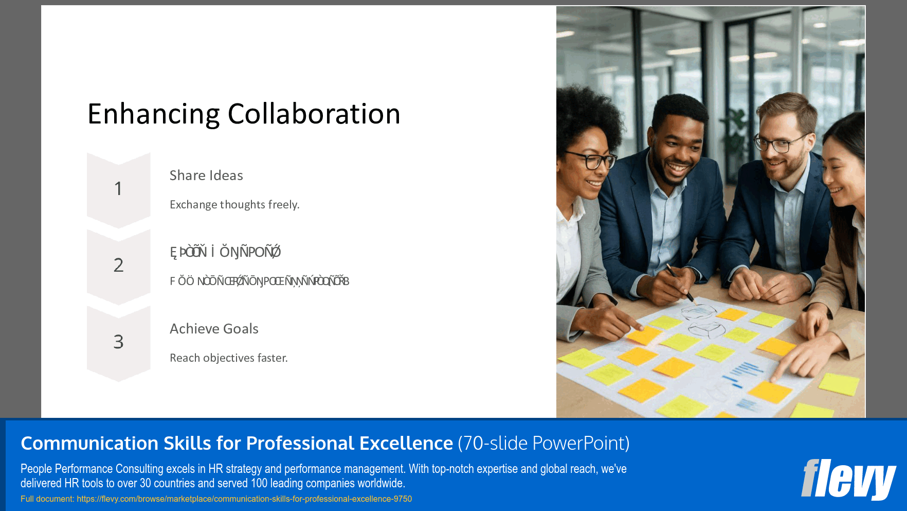 Communication Skills for Professional Excellence (70-slide PPT PowerPoint presentation slide deck (PPTX)) Preview Image