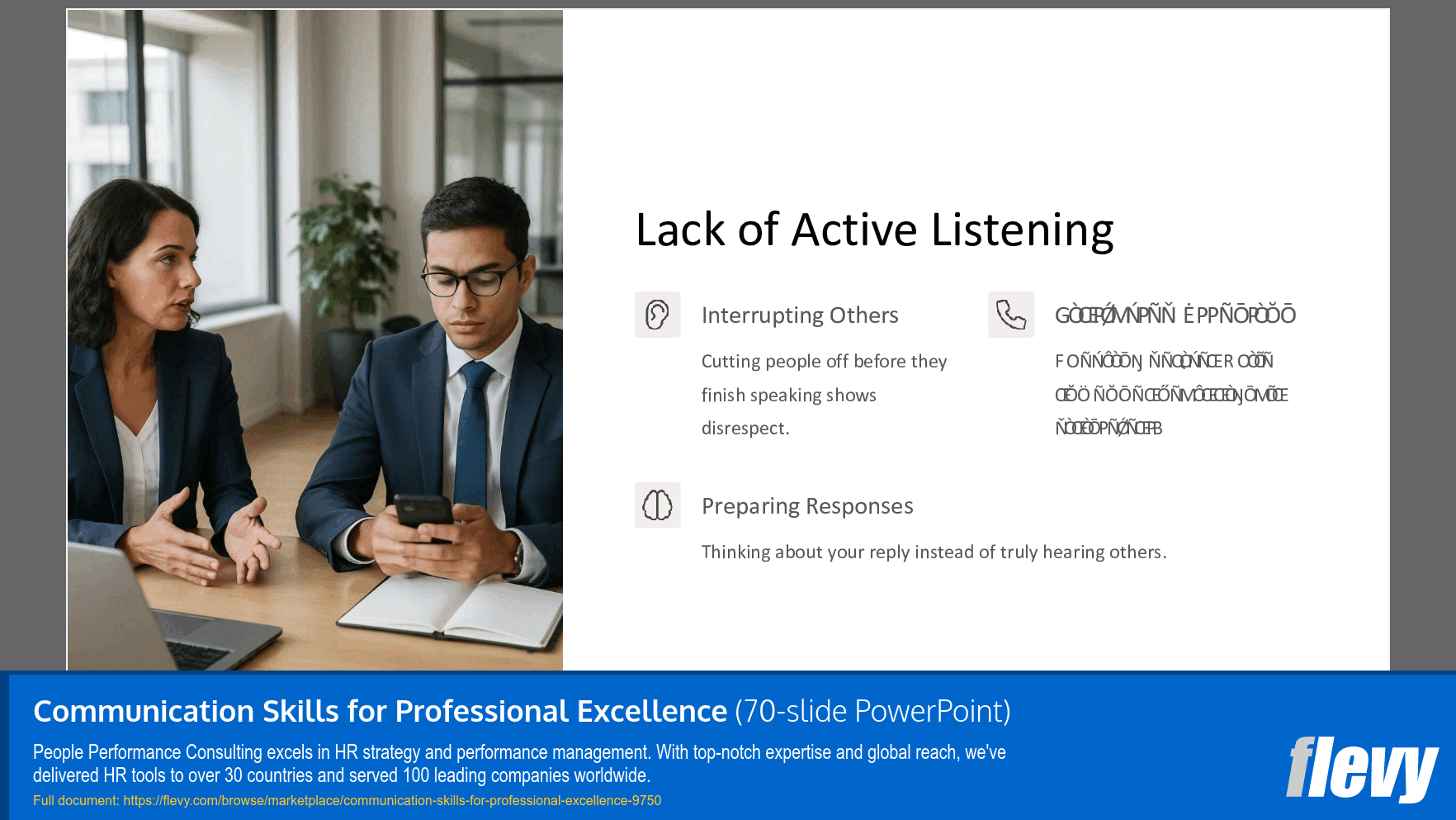 Communication Skills for Professional Excellence (70-slide PPT PowerPoint presentation slide deck (PPTX)) Preview Image