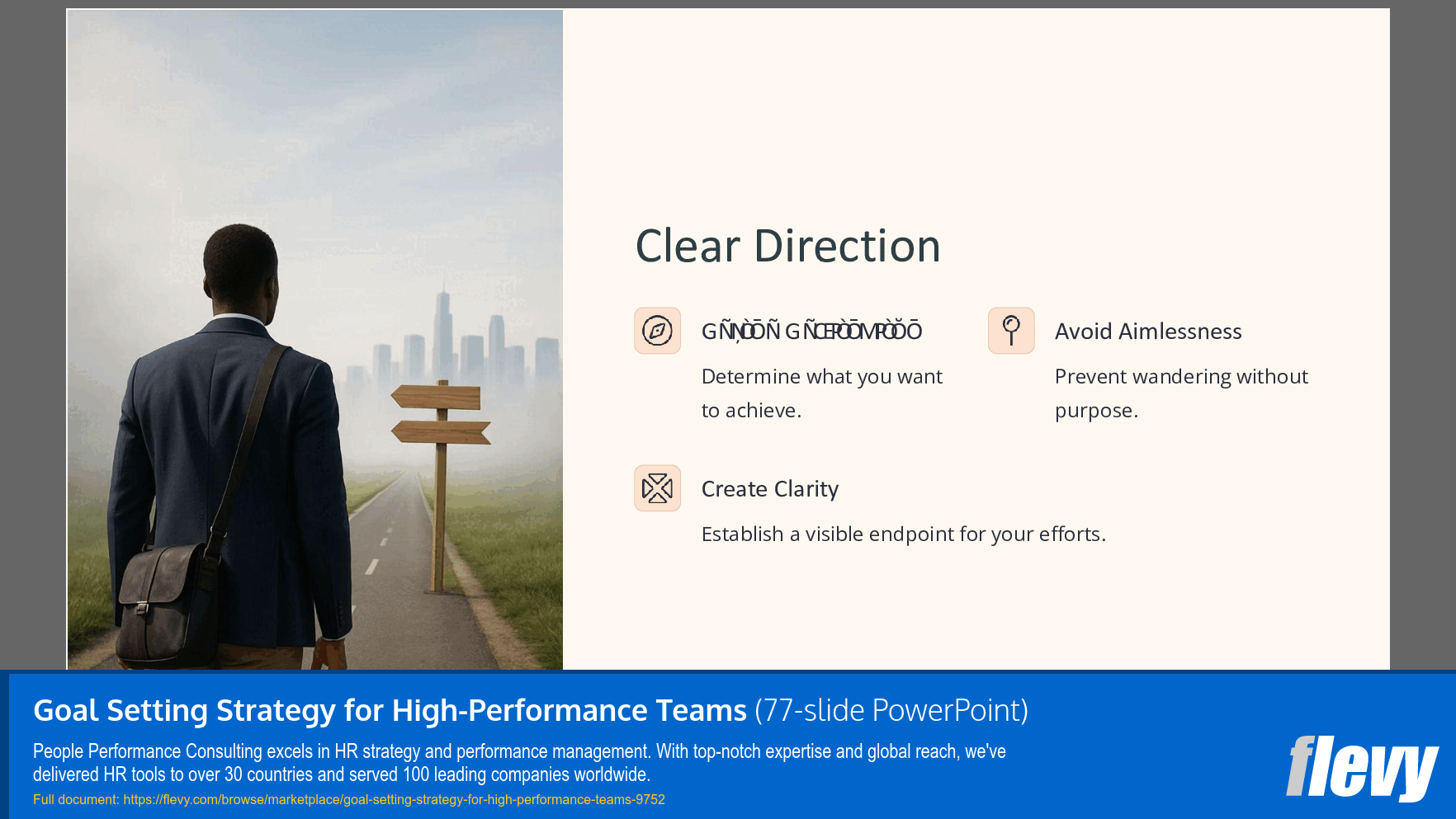 Goal Setting Strategy for High-Performance Teams (77-slide PPT PowerPoint presentation slide deck (PPTX)) Preview Image