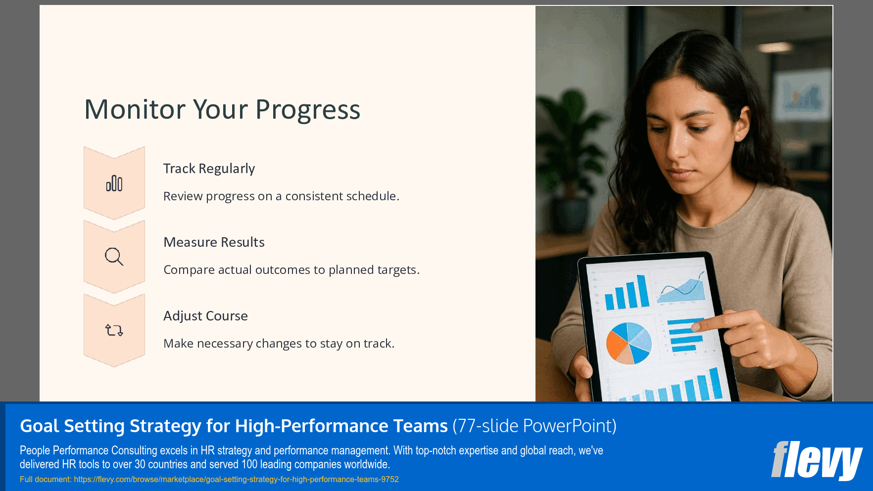 Goal Setting Strategy for High-Performance Teams (77-slide PPT PowerPoint presentation slide deck (PPTX)) Preview Image