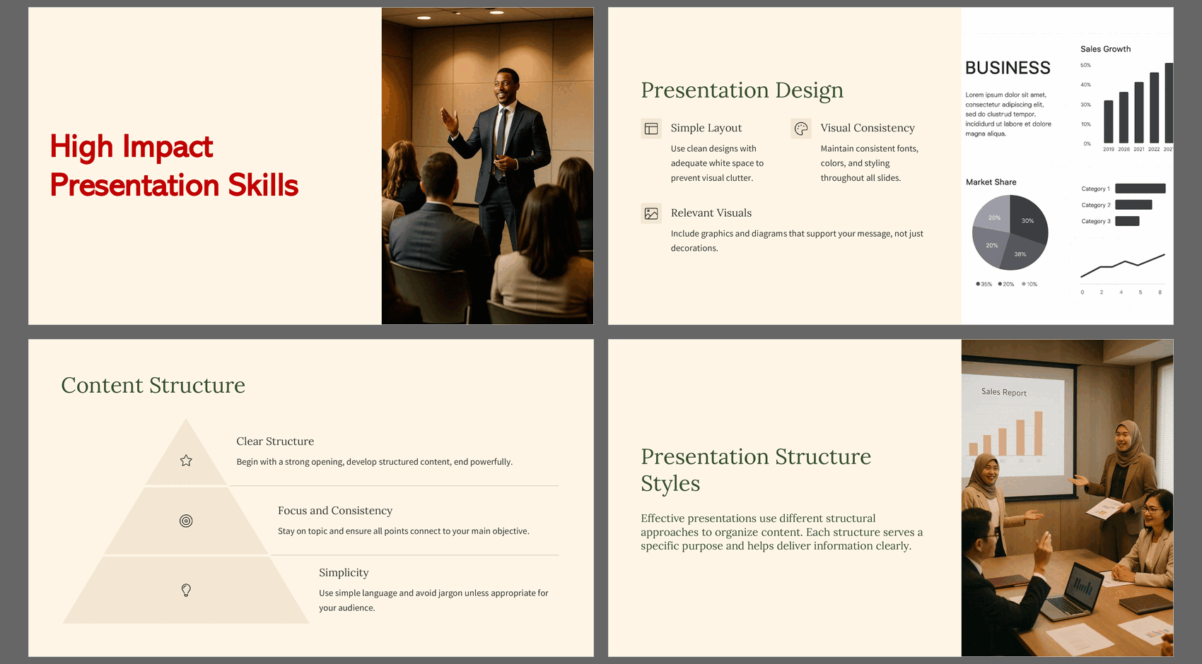 Presentation Skills That Engage, Persuade, and Inspire (78-slide PPT PowerPoint presentation slide deck (PPTX)) Preview Image