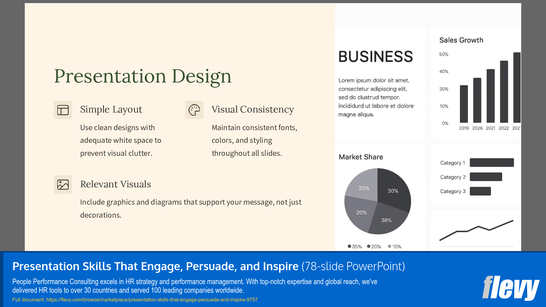 Presentation Skills That Engage, Persuade, and Inspire (78-slide PPT PowerPoint presentation slide deck (PPTX)) Preview Image