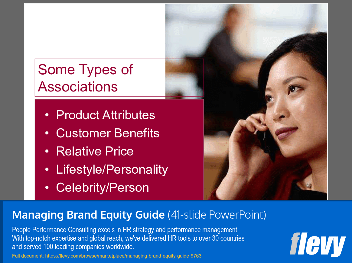 Managing Brand Equity Guide (41-slide PPT PowerPoint presentation slide deck (PPTX)) Preview Image