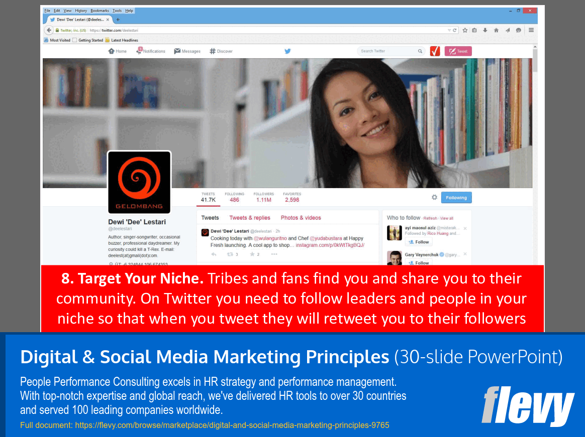 Digital & Social Media Marketing Principles (30-slide PPT PowerPoint presentation slide deck (PPTX)) Preview Image