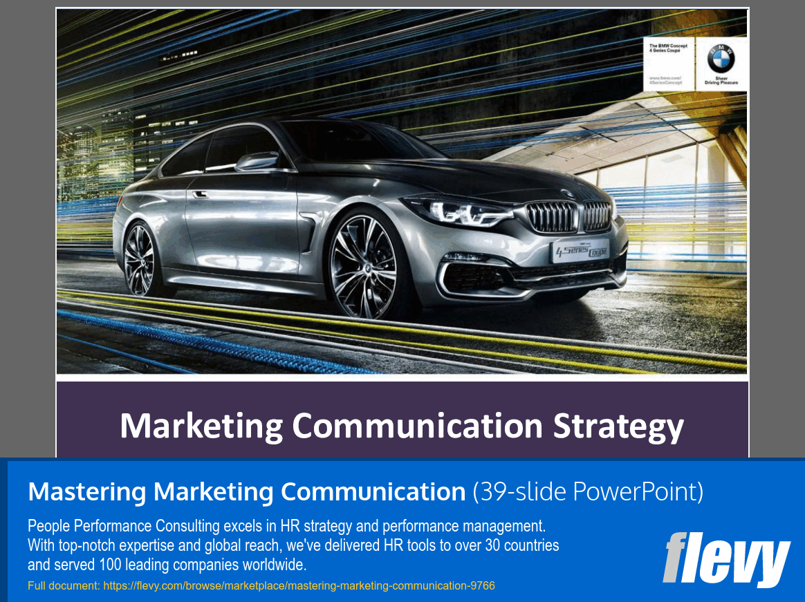 Mastering Marketing Communication (39-slide PPT PowerPoint presentation slide deck (PPTX)) Preview Image