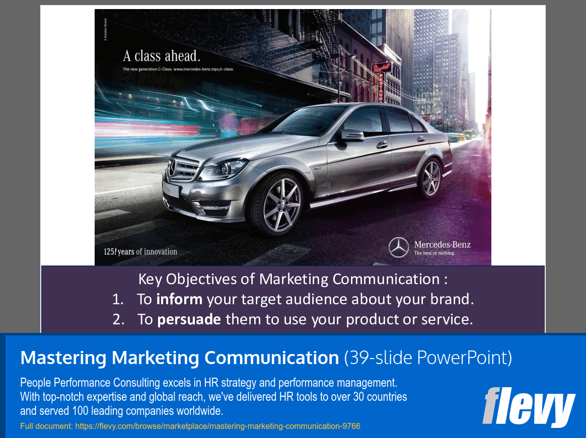 Mastering Marketing Communication (39-slide PPT PowerPoint presentation slide deck (PPTX)) Preview Image