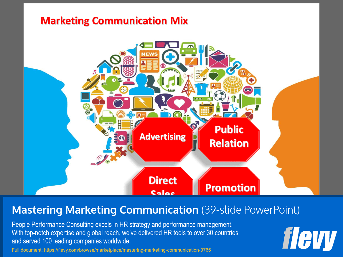 Mastering Marketing Communication (39-slide PPT PowerPoint presentation slide deck (PPTX)) Preview Image