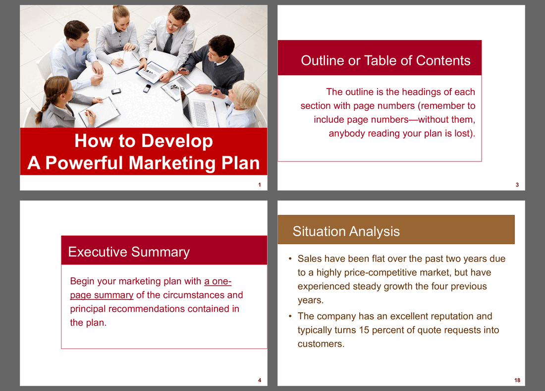 The Ultimate Marketing Plan Blueprint (27-slide PPT PowerPoint presentation slide deck (PPTX)) Preview Image