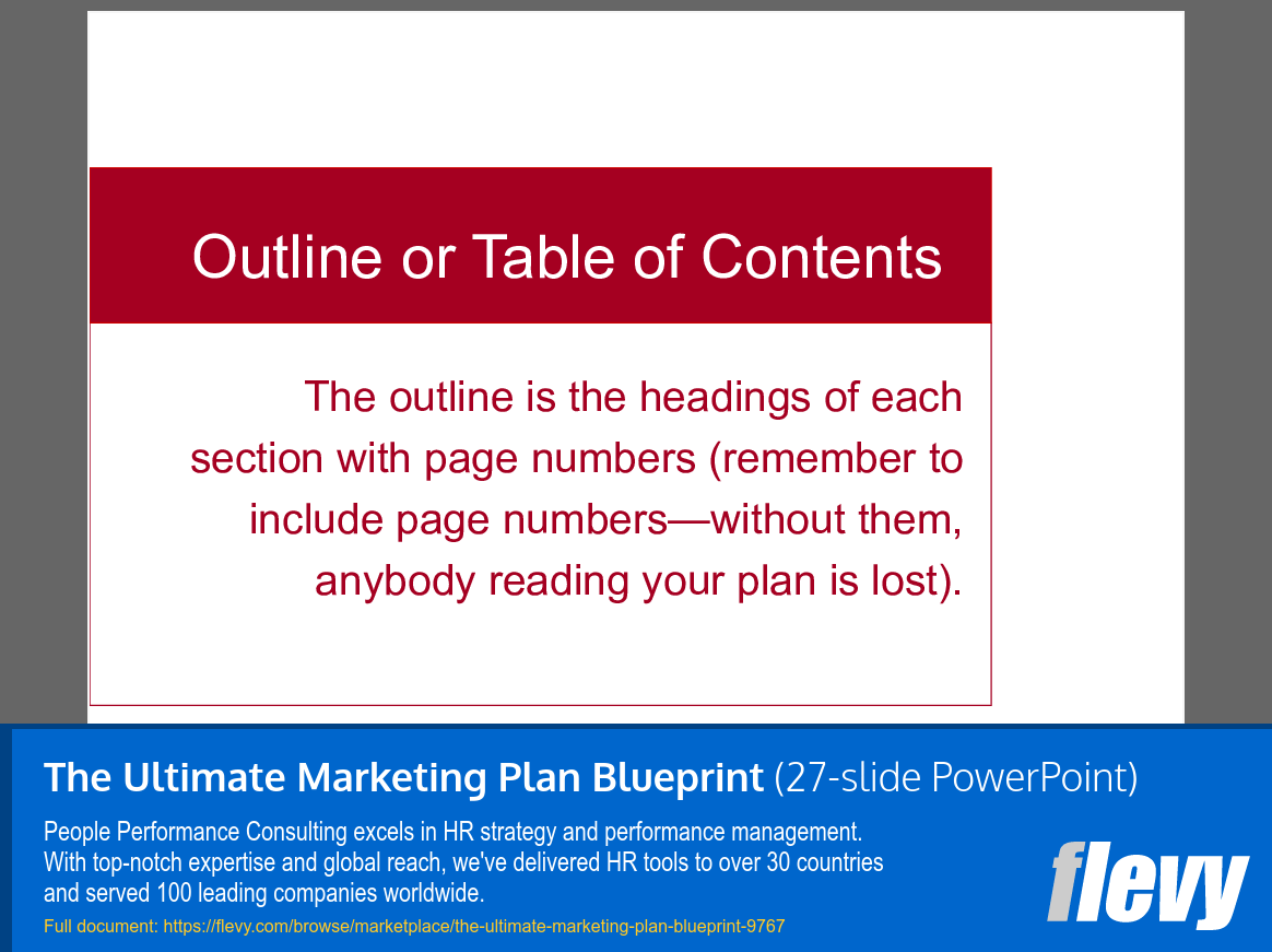 The Ultimate Marketing Plan Blueprint (27-slide PPT PowerPoint presentation slide deck (PPTX)) Preview Image